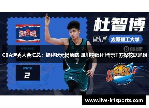 CBA选秀大会汇总：福建状元杨曦皓 四川榜眼杜智博江苏探花庞峥麟